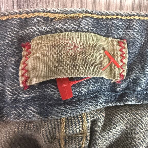 Handmade Heachable Floral Patchwork Denim Jeans Vendor #1307 PO #13331 - Picture 3 of 10